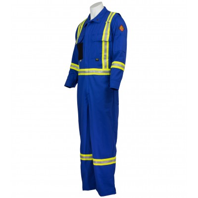 9oz Premium Flame Resistant Coverall in Royal Blue - Other Colours Available Upon Custom Order